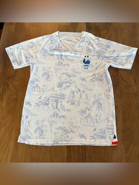 France National Team Soccer/Football Jersey Large 22-23 All Over Print